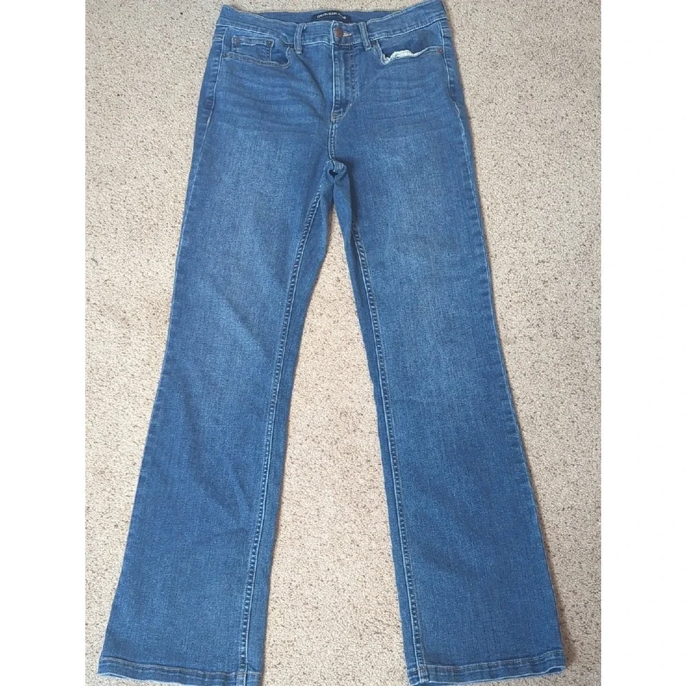 Calvin Klein Jeans Blue Mid Rise Straight Leg‎ Denim Size 29